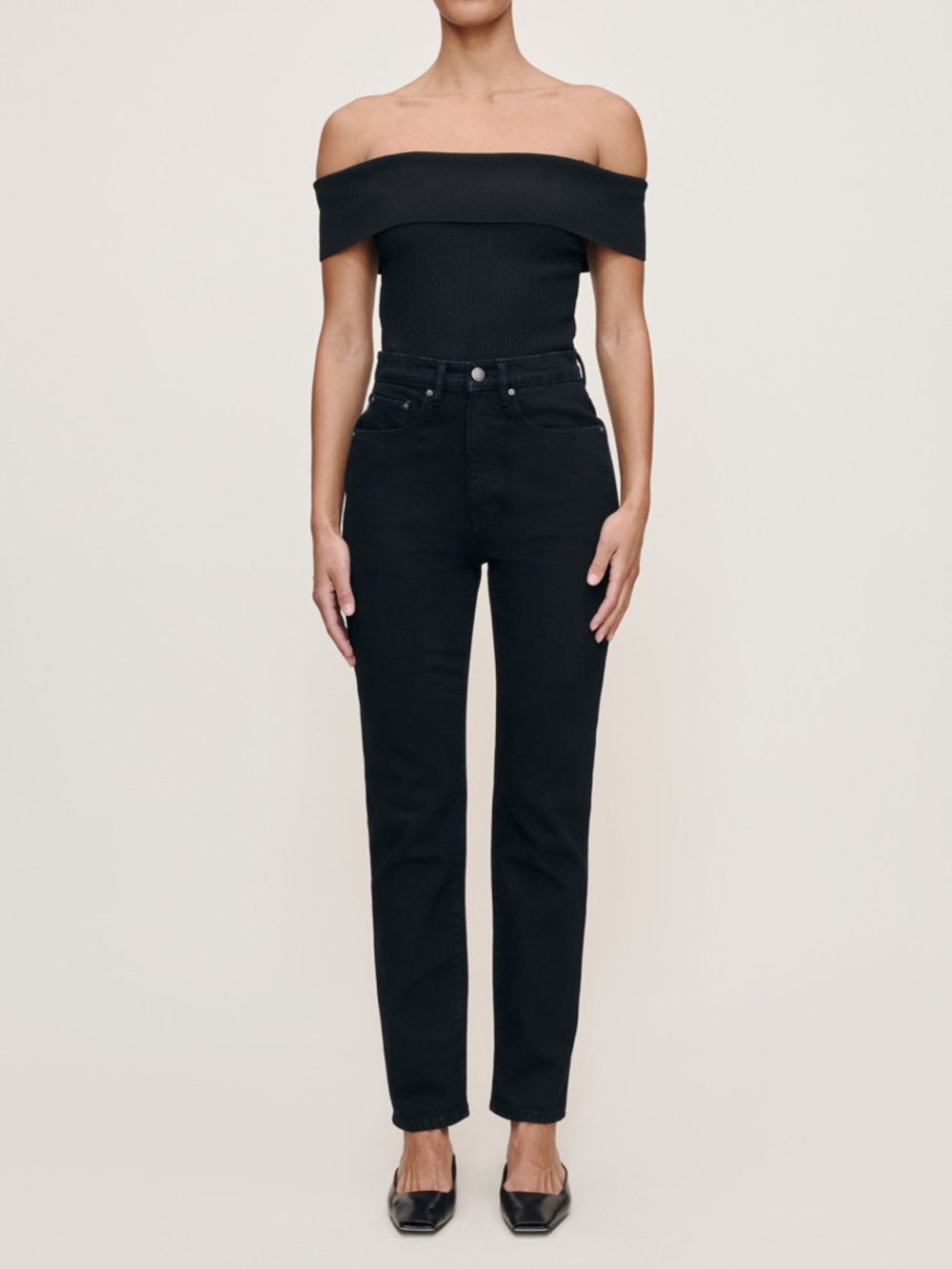 DL1961 Kristy Cigarette High Rise  29" Jeans Black
